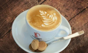 Titelbild eine Tasse Cappuccino